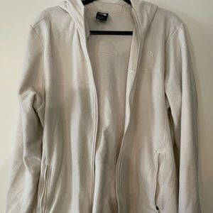 The North Face light weight fleece zip up hood jacket